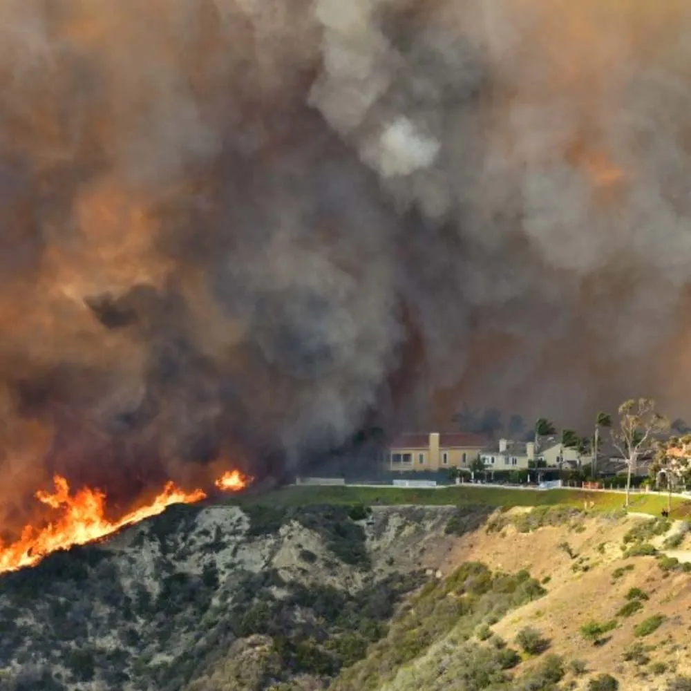 Photo of the Coastal Fire